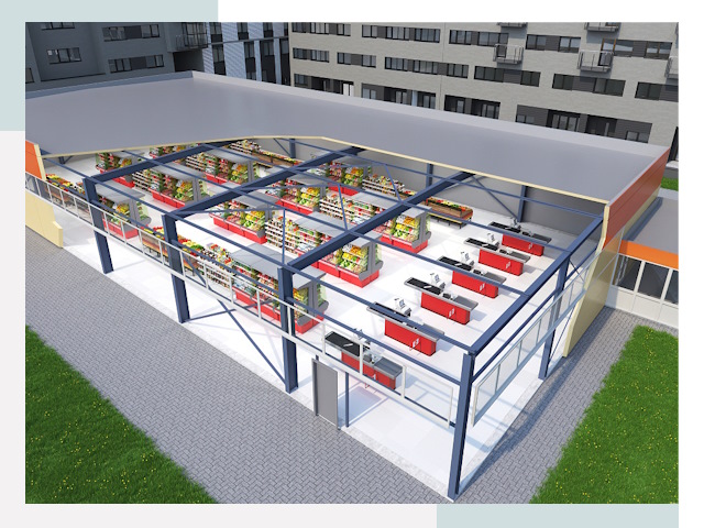 Строительство магазинов в Тобольск от 610 руб. за м²