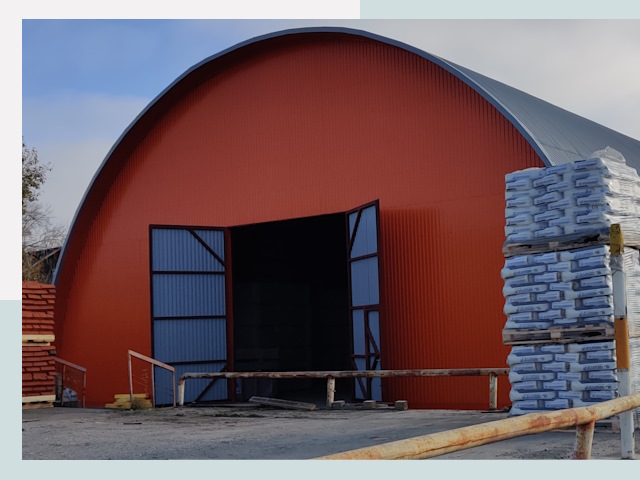 Полукруглые ангары по цене от 610 руб. в Тобольск