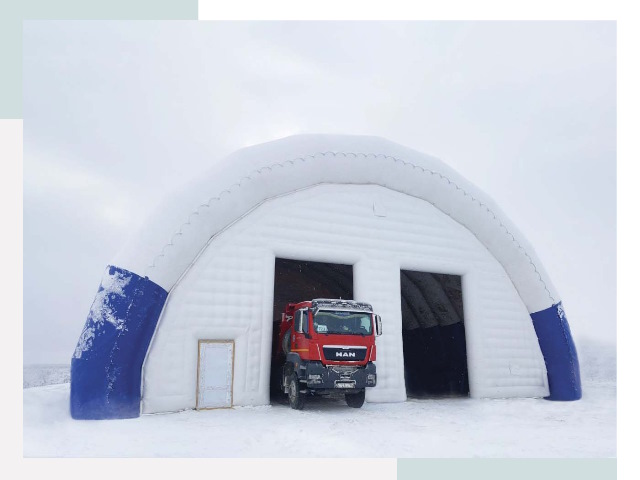 Мобильные ангары в Тобольске