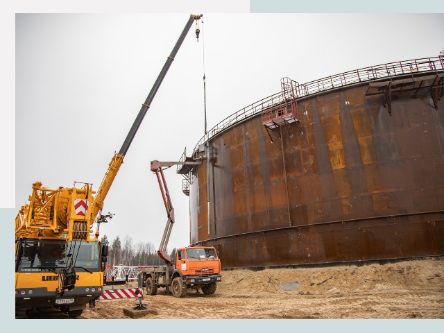 Монтаж резервуаров в Тобольске от 610 руб. за м³