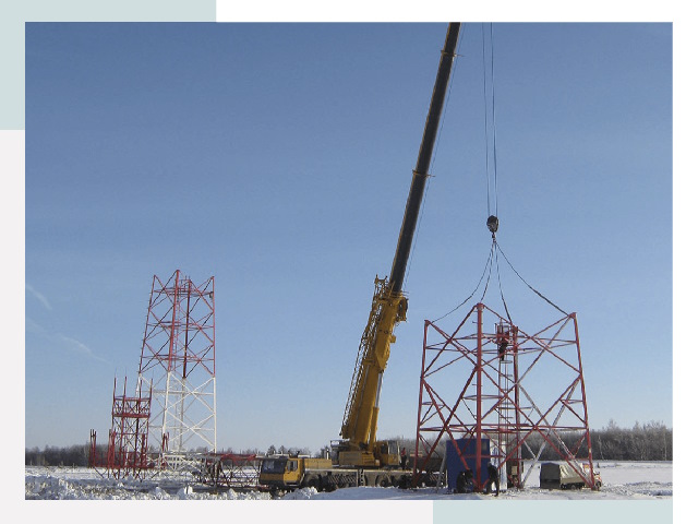 Монтаж вышек связи в Тобольске