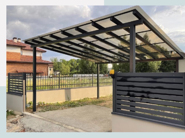 Металлические навесы в Тобольск от 610 руб. за м²