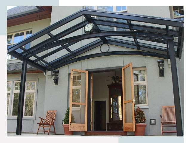 Козырьки металлические в Тобольске