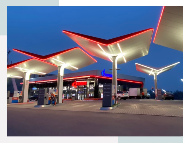 Навесы для АЗС в Тобольске
