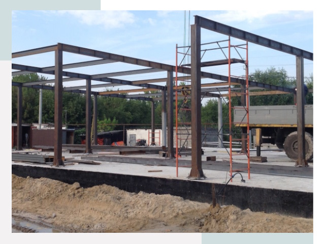 Фундамент для ангаров в Тобольске