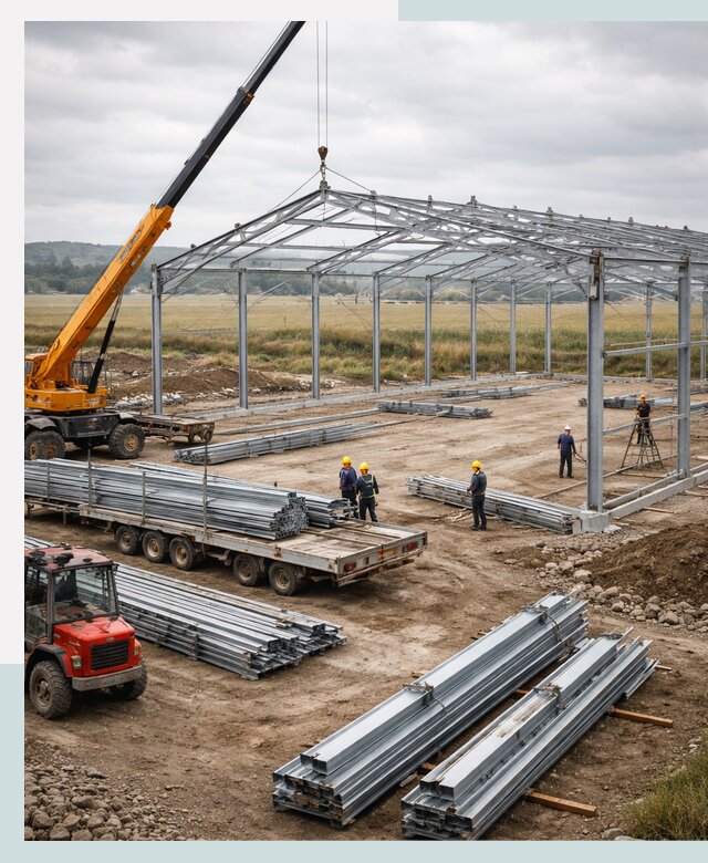 Строительство ангаров для сельхозтехники в Тобольске под ключ