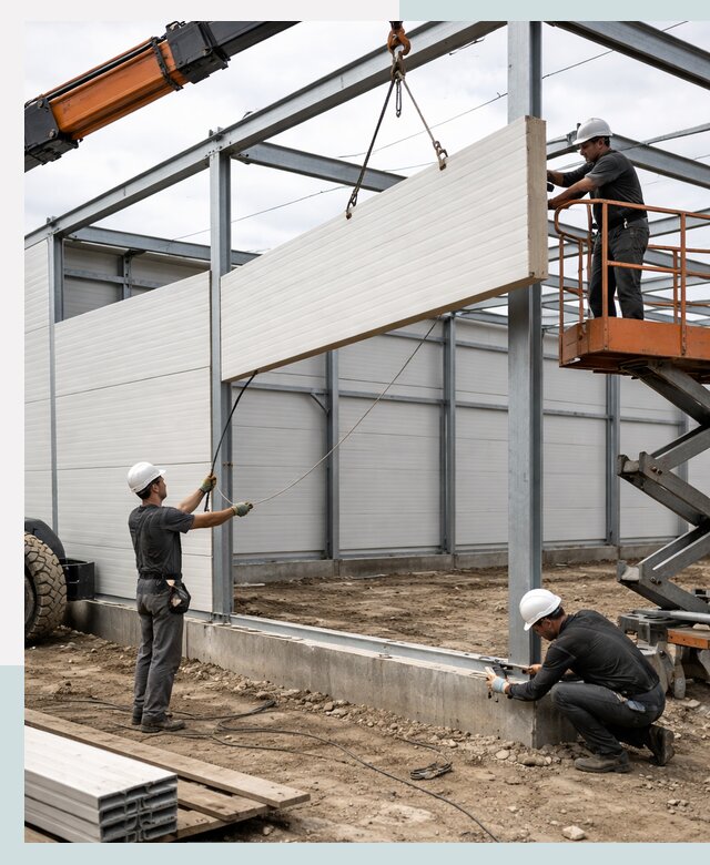 Строительство складов из сэндвич панелей в Тобольске под ключ