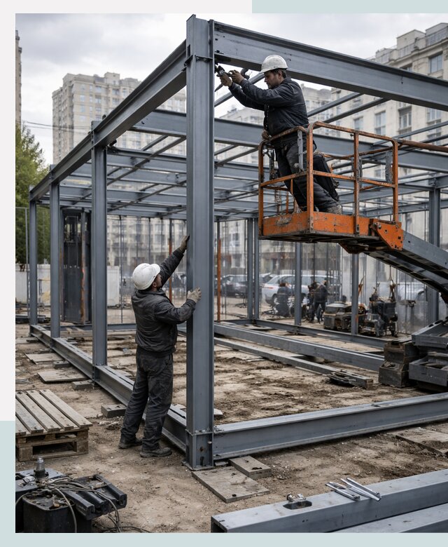 Строительство и монтаж торговых павильонов под ключ в Тобольске