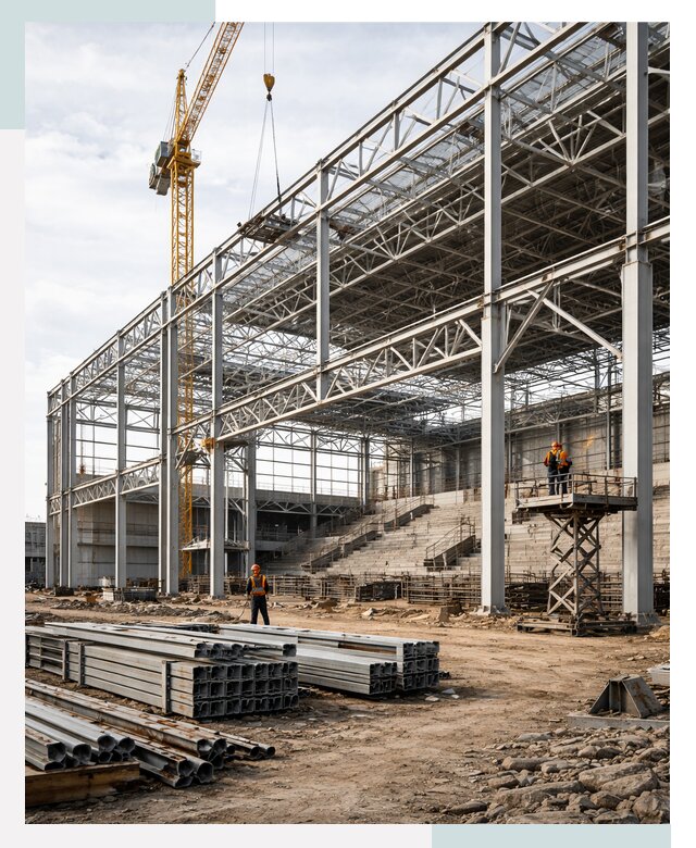 Строительство спортивных комплексов в Тобольске от 30501 р. | СтальСтрой-Тбл